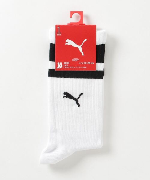 PUMA(プーマ)の「PUMA プーマ ユニセックス プーマ ペア ファッション ソックス(ソックス/靴下・メンズ・ブラック/ホワイト/ホワイト×レッド/ベージュ・23.0cm/25.0cm/27.0cm)」の15枚目の写真