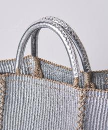 ユナイテッドアローズ　UWSC ABACA スクエア トートバッグ　カゴバッグ UNITED ARROWS(ユナイテッドアローズ)の「UWSC ABACA スクエア