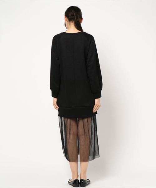 STYLEBLOCK（スタイルブロック）の「サカリバチュールプリーツドッキングワンピース（ワンピース・レディース・ブラック/ベージュ/ブラウン/アイボリー・M）」の6枚目の写真