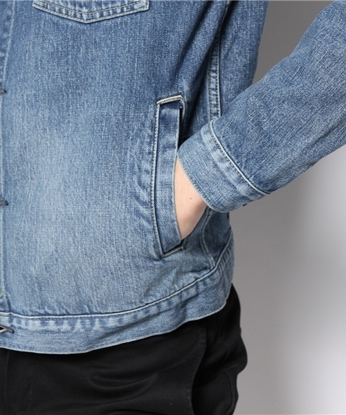 And A（アンドエー）の「ヴィンテージタイトシルエットデニムGジャン（デニムジャケット・メンズ・サックスブルー・40/42）」の7枚目の写真