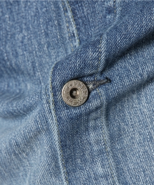 And A（アンドエー）の「ヴィンテージタイトシルエットデニムGジャン（デニムジャケット・メンズ・サックスブルー・40/42）」の10枚目の写真