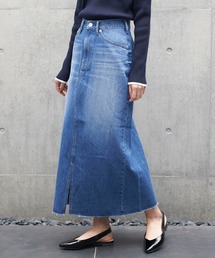 AMERICAN HOLIC | 【2020SS】リメイク風Ａラインデニムスカート ＊(デニムスカート)