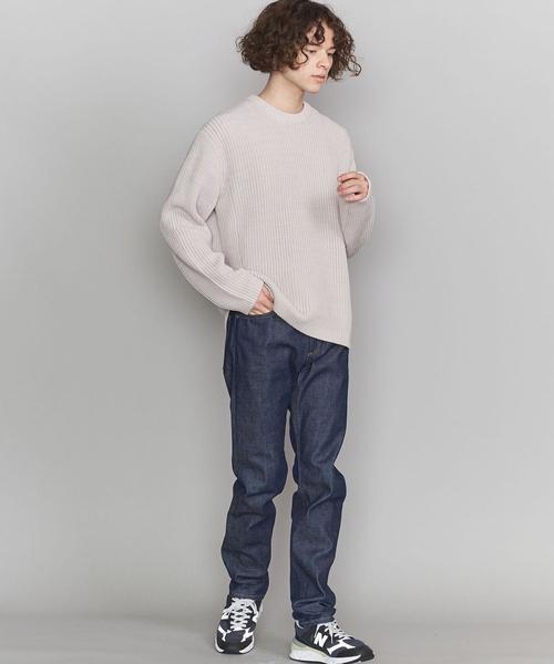 BEAUTY&YOUTH UNITED ARROWS（ビューティーアンドユースユナイテッドアローズ）の「BY バルキー アゼ ニット（ニット/セーター・メンズ・ライトブルー/ネイビー/シャーベット/ナチュラル/ブラック・X-LARGE/SMALL/LARGE/MEDIUM）」の13枚目の写真