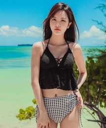 水着・ラッシュガード 2Way Cut-Out Ribbed Swimwear 2Way Cut-Out Ribbed Swimwear（水着）｜Her lip to（ハーリップ