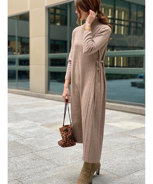 Day and Grade（デイアンドグレイド）の「サイドアクセントワンピース（ワンピース・レディース・ベージュ・FREE）」の7枚目の写真