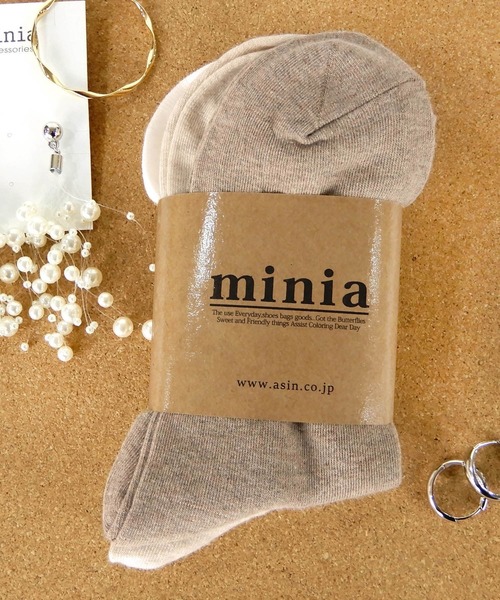 minia（ミニア）の「デイリーソックス＜3足SET＞（ソックス/靴下・レディース・ホワイト/ブラック/その他/その他2/その他3/その他4/その他5/ベージュ/アイボリー/その他6・FREE）」の10枚目の写真