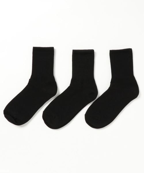 minia（ミニア）の「デイリーソックス＜3足SET＞（ソックス/靴下・レディース・ホワイト/ブラック/その他/その他2/その他3/その他4/その他5/ベージュ/アイボリー/その他6・FREE）」の4枚目の写真