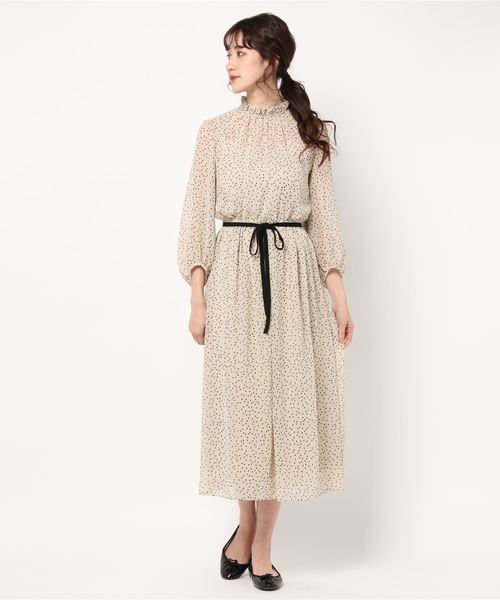 ドットギャザースリーブワンピース ワンピース ワンピース ドレス Willoughby ルルウィルビー のワンピース ドットギャザースリーブワンピース 2110 14 3 を購入できます Allureville Loulou ワンピース Willoughby ルルウィルビー のファッション