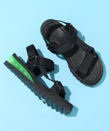 atmos（アトモス）の「MAISON U AIR SPORTS SANDAL (BLACK&GREEN)（サンダル）」