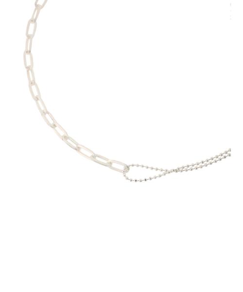 AMERICAN HOLIC（アメリカンホリック）の「チェーンMIXショートネックレス ＊（ネックレス・レディース・シルバー/ゴールド・FREE）」の5枚目の写真