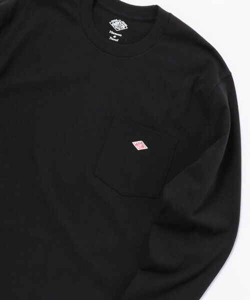 DANTON(ダントン)の「【DANTON/ダントン】ポケット付きロンT #JD-9077(Tシャツ/カットソー・メンズ・ホワイト/ブラック/グレー系その他/ブラウン系その他/ベージュ/ダークグリーン・38/40/42/44)」の3枚目の写真