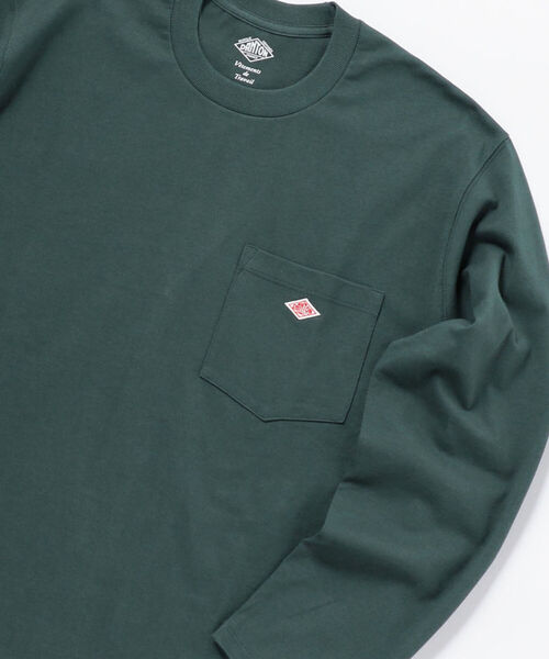 DANTON(ダントン)の「【DANTON/ダントン】ポケット付きロンT #JD-9077(Tシャツ/カットソー・メンズ・ホワイト/ブラック/グレー系その他/ブラウン系その他/ベージュ/ダークグリーン・38/40/42/44)」の1枚目の写真