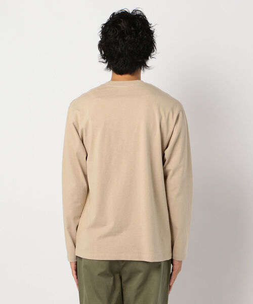 DANTON(ダントン)の「【DANTON/ダントン】ポケット付きロンT #JD-9077(Tシャツ/カットソー・メンズ・ホワイト/ブラック/グレー系その他/ブラウン系その他/ベージュ/ダークグリーン・38/40/42/44)」の9枚目の写真