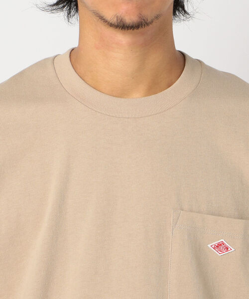 DANTON(ダントン)の「【DANTON/ダントン】ポケット付きロンT #JD-9077(Tシャツ/カットソー・メンズ・ホワイト/ブラック/グレー系その他/ブラウン系その他/ベージュ/ダークグリーン・38/40/42/44)」の10枚目の写真