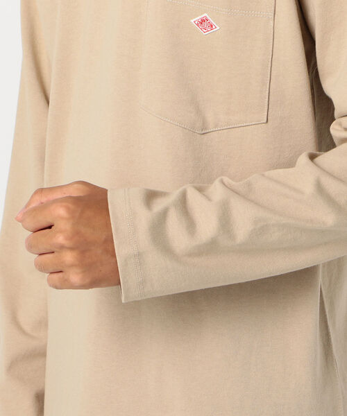 DANTON(ダントン)の「【DANTON/ダントン】ポケット付きロンT #JD-9077(Tシャツ/カットソー・メンズ・ホワイト/ブラック/グレー系その他/ブラウン系その他/ベージュ/ダークグリーン・38/40/42/44)」の11枚目の写真