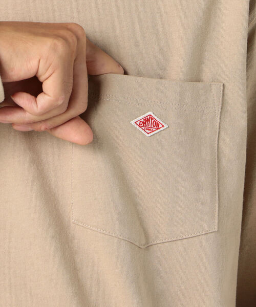 DANTON(ダントン)の「【DANTON/ダントン】ポケット付きロンT #JD-9077(Tシャツ/カットソー・メンズ・ホワイト/ブラック/グレー系その他/ブラウン系その他/ベージュ/ダークグリーン・38/40/42/44)」の13枚目の写真