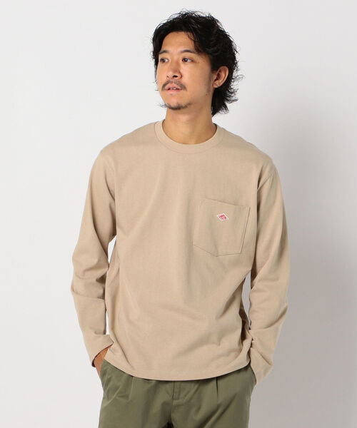 DANTON(ダントン)の「【DANTON/ダントン】ポケット付きロンT #JD-9077(Tシャツ/カットソー・メンズ・ホワイト/ブラック/グレー系その他/ブラウン系その他/ベージュ/ダークグリーン・38/40/42/44)」の17枚目の写真