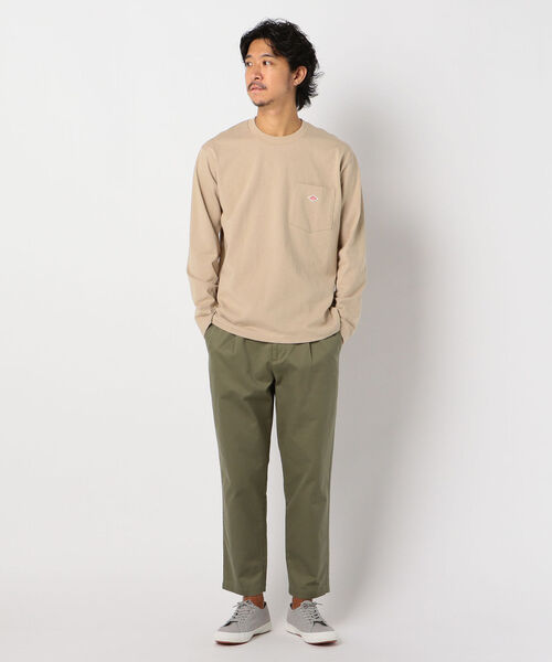 DANTON(ダントン)の「【DANTON/ダントン】ポケット付きロンT #JD-9077(Tシャツ/カットソー・メンズ・ホワイト/ブラック/グレー系その他/ブラウン系その他/ベージュ/ダークグリーン・38/40/42/44)」の18枚目の写真