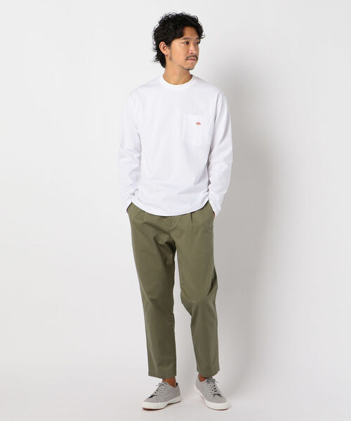 DANTON(ダントン)の「【DANTON/ダントン】ポケット付きロンT #JD-9077(Tシャツ/カットソー・メンズ・ホワイト/ブラック/グレー系その他/ブラウン系その他/ベージュ/ダークグリーン・38/40/42/44)」の20枚目の写真