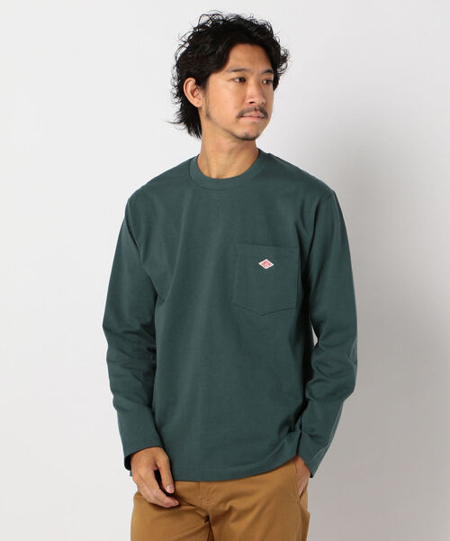 DANTON(ダントン)の「【DANTON/ダントン】ポケット付きロンT #JD-9077(Tシャツ/カットソー・メンズ・ホワイト/ブラック/グレー系その他/ブラウン系その他/ベージュ/ダークグリーン・38/40/42/44)」の21枚目の写真