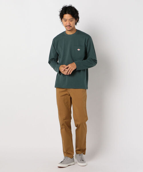 DANTON(ダントン)の「【DANTON/ダントン】ポケット付きロンT #JD-9077(Tシャツ/カットソー・メンズ・ホワイト/ブラック/グレー系その他/ブラウン系その他/ベージュ/ダークグリーン・38/40/42/44)」の22枚目の写真