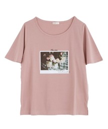 axes femme | フラワーフォトＴシャツ(Tシャツ/カットソー)