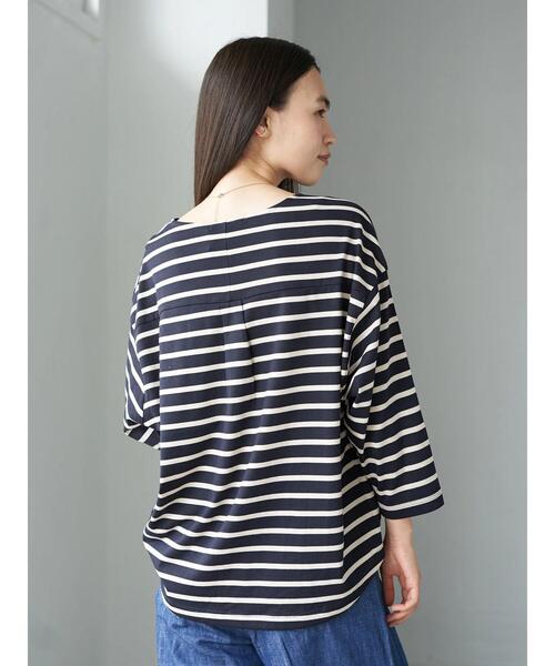 AMERICAN HOLIC（アメリカンホリック）の「スクエアネックカットプルオーバー 〇＊（Tシャツ/カットソー・レディース・チャコールグレー/アイボリー/ブラック系その他4/ブルー系その他2・M/L）」の14枚目の写真