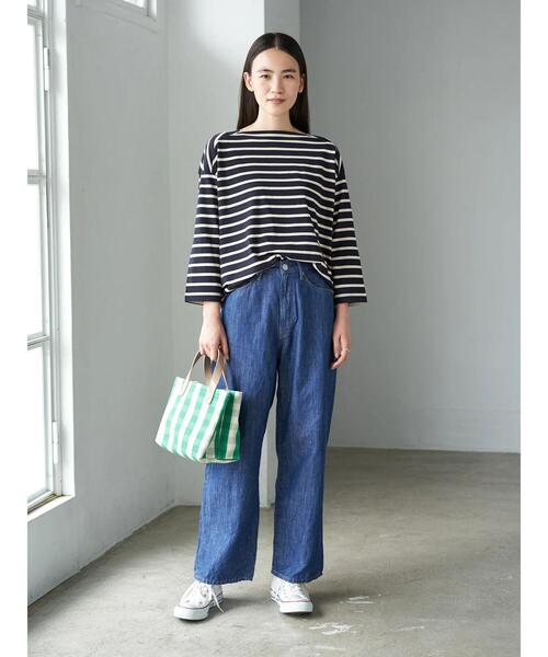 AMERICAN HOLIC（アメリカンホリック）の「スクエアネックカットプルオーバー 〇＊（Tシャツ/カットソー・レディース・チャコールグレー/アイボリー/ブラック系その他4/ブルー系その他2・M/L）」の15枚目の写真