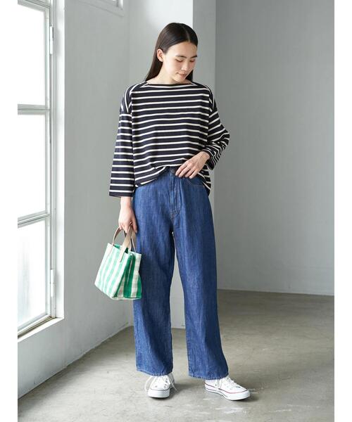 AMERICAN HOLIC（アメリカンホリック）の「スクエアネックカットプルオーバー 〇＊（Tシャツ/カットソー・レディース・チャコールグレー/アイボリー/ブラック系その他4/ブルー系その他2・M/L）」の16枚目の写真