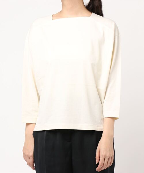 AMERICAN HOLIC（アメリカンホリック）の「スクエアネックカットプルオーバー 〇＊（Tシャツ/カットソー・レディース・チャコールグレー/アイボリー/ブラック系その他4/ブルー系その他2・M/L）」の7枚目の写真