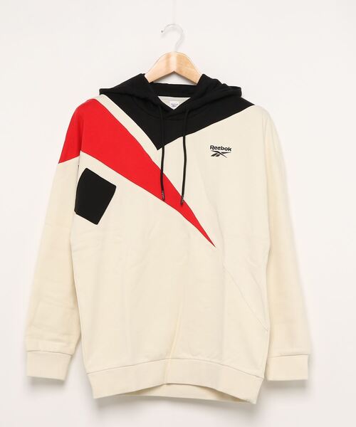 Reebok（リーボック）の「クラシックス PVT EMB フーデッド スウェットシャツ / Classics PVT EMB Hooded Sweatshirt（パーカー・メンズ・ブラック/オフホワイト/ヘザーグレー/ホワイト×レッド/グレー系その他/ブラック×イエロー・X-LARGE/XXX-LARGE/X-SMALL/XX-LARGE/MEDIUM/LARGE/SMALL）」の16枚目の写真
