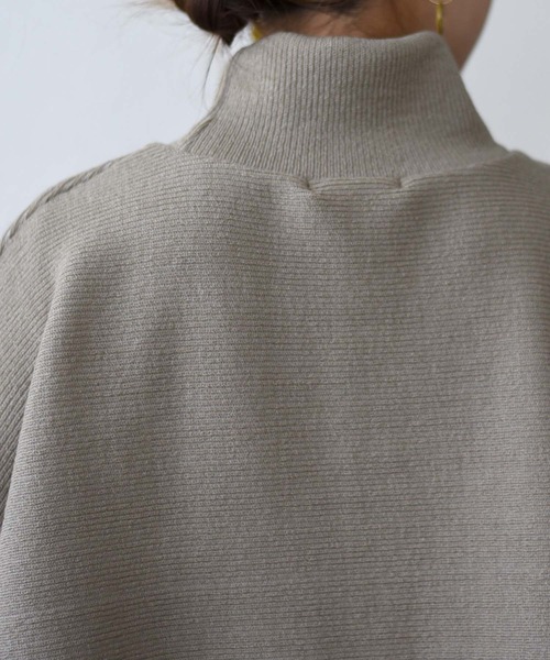 Eimee Law（エイミーロウ）の「ドルマントップス&ベロアプリーツドレス SET UP（ワンピース・レディース・ダークベージュ/チャコールグレー/ブラック・38）」の17枚目の写真