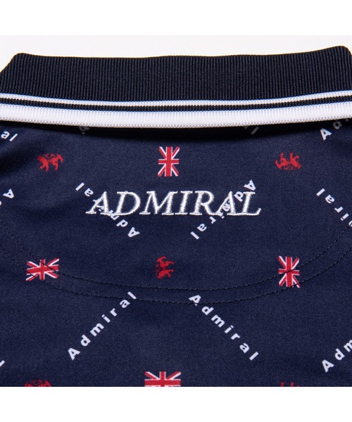 Admiral Golf（アドミラル　ゴルフ）の「[アドミラル ゴルフ] レディース アイコン総柄 ポロシャツ　 （ポロシャツ・レディース・ホワイト/ブラック/ネイビー/レッド・M/L/LL/S）」の15枚目の写真