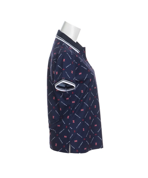 Admiral Golf（アドミラル　ゴルフ）の「[アドミラル ゴルフ] レディース アイコン総柄 ポロシャツ　 （ポロシャツ・レディース・ホワイト/ブラック/ネイビー/レッド・M/L/LL/S）」の12枚目の写真