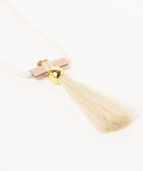 Ray BEAMS（レイビームス）の「FUMIE=TANAKA × Ray BEAMS / 別注 ポニー ロング ネックレス（ネックレス・レディース・ナチュラル・ONE SIZE）」の4枚目の写真