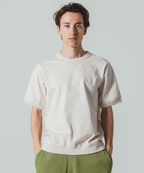Tシャツ・カットソー RIB U NECK T-SHIRT Rib_high_neck_SS-T-shirts-