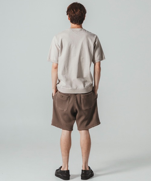 新品 Jackman Dotsume 7分袖Tシャツ マルチヘザー Mサイズ 立つT。 / JACKMAN(ジャックマン) DOTSUME POCKET T-SHIRTS