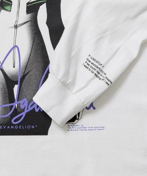 F-LAGSTUF-F（フラグスタフ）の「【F-LAGSTUF-F】L/S Tee (Rei Ayanami)（Tシャツ/カットソー・メンズ・ホワイト・MEDIUM/LARGE/LL）」の2枚目の写真