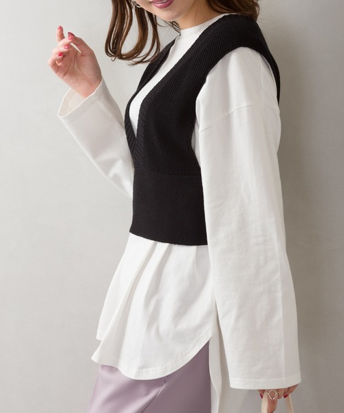 SpRay（スプレイ）の「【WEB限定】ビスチェアンサンブル（アンサンブル・レディース・ベージュ/ブラック/ブルー/ラベンダー/ミント・FREE）」の22枚目の写真