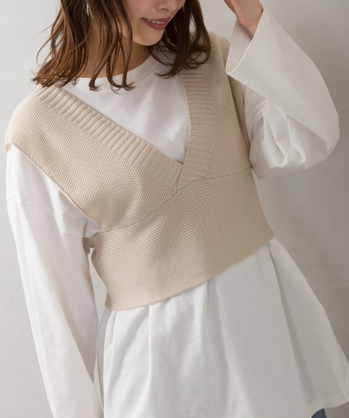 SpRay（スプレイ）の「【WEB限定】ビスチェアンサンブル（アンサンブル・レディース・ベージュ/ブラック/ブルー/ラベンダー/ミント・FREE）」の20枚目の写真