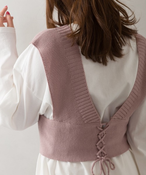 SpRay（スプレイ）の「【WEB限定】ビスチェアンサンブル（アンサンブル・レディース・ベージュ/ブラック/ブルー/ラベンダー/ミント・FREE）」の21枚目の写真