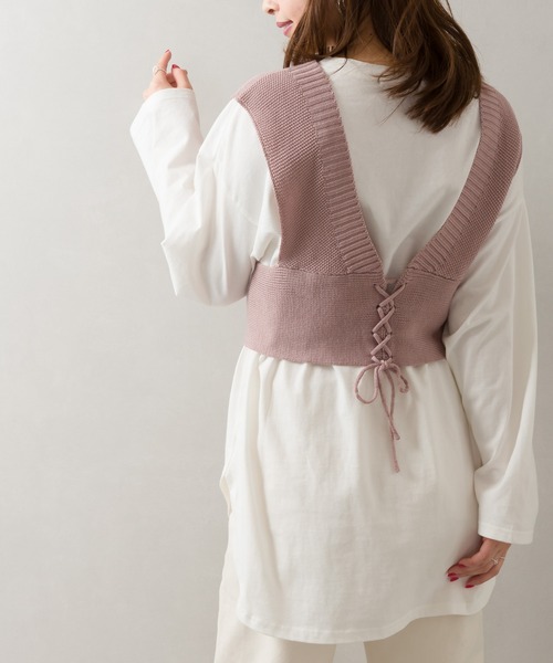 SpRay（スプレイ）の「【WEB限定】ビスチェアンサンブル（アンサンブル・レディース・ベージュ/ブラック/ブルー/ラベンダー/ミント・FREE）」の18枚目の写真