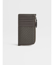 ZEGNA（ゼニア）の「ゼニア　PELLE　TESSUTA ジップカードケース　10枚用（財布・レディース）」