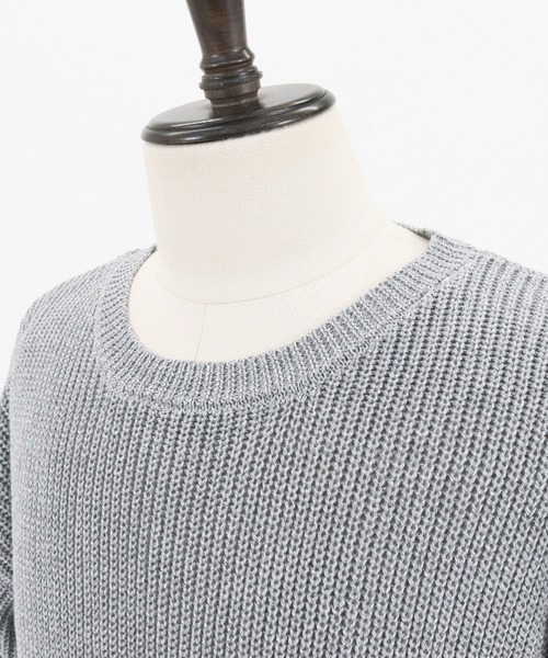 Jih Nunc(ジーヌンク)の「mn2323-ルーズシルエットワッフルサマーニットプルオーバー(ニット/セーター・メンズ・ブラック/モカ/グレー・S/L/M)」の21枚目の写真
