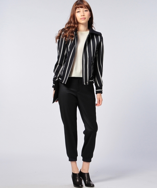 UNITED ARROWS（ユナイテッドアローズ）の「UAG/K W ストライプ ブルゾン ◆（ブルゾン・レディース・ネイビー・38/36）」の5枚目の写真