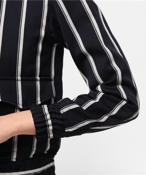 UNITED ARROWS（ユナイテッドアローズ）の「UAG/K W ストライプ ブルゾン ◆（ブルゾン・レディース・ネイビー・38/36）」の7枚目の写真