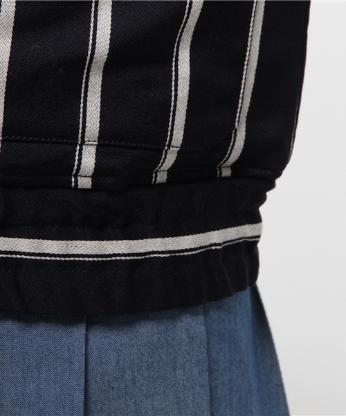 UNITED ARROWS（ユナイテッドアローズ）の「UAG/K W ストライプ ブルゾン ◆（ブルゾン・レディース・ネイビー・38/36）」の9枚目の写真