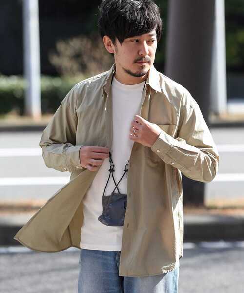 URBAN RESEARCH（アーバンリサーチ）の「ガーメントダイタイプライターシャツ（シャツ/ブラウス・メンズ・オフホワイト/カーキ/ブルー・M/L）」の8枚目の写真