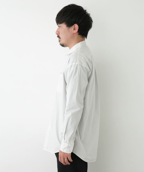 URBAN RESEARCH（アーバンリサーチ）の「ガーメントダイタイプライターシャツ（シャツ/ブラウス・メンズ・オフホワイト/カーキ/ブルー・M/L）」の14枚目の写真