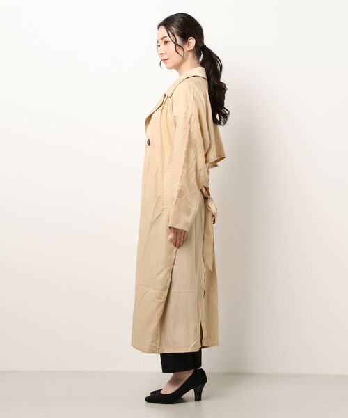 FIG&VIPER（フィグアンドバイパー）の「シャイニートレンチコート（トレンチコート・レディース・ベージュ・FREE）」の2枚目の写真